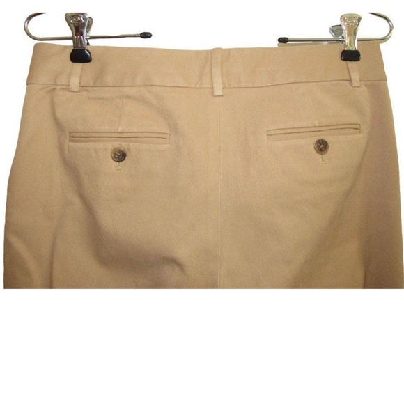 J. Crew Favorite Fit Tan Bristol Pants Stretch Trousers - Size 00 - Picture 3 of 7